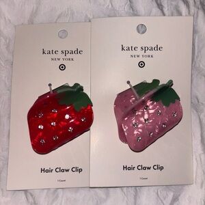NEW Kate Spade x Target Red and Pink Strawberry Hair Clip